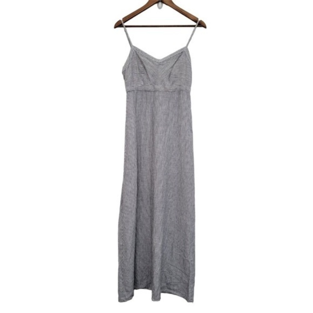 Antibes Blanc linen nautical maxi dress. Size 4.
